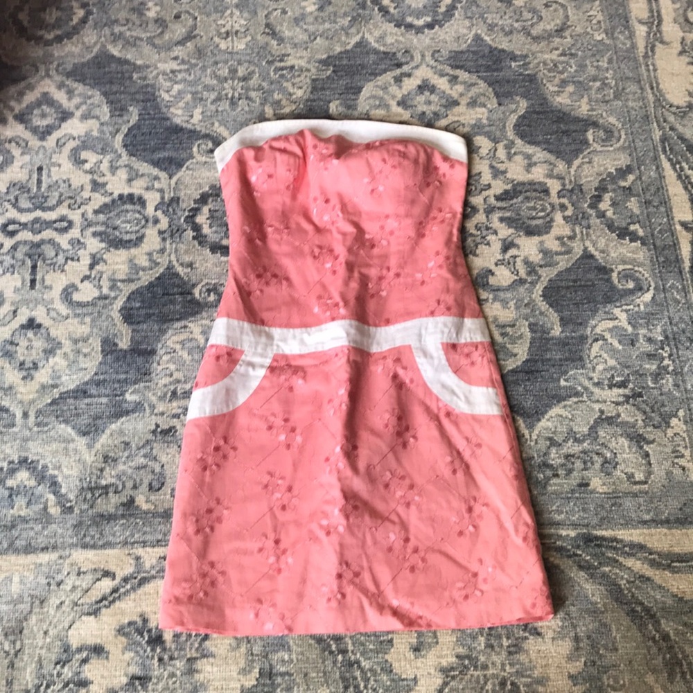 Beth bowley size 4 salmon dress